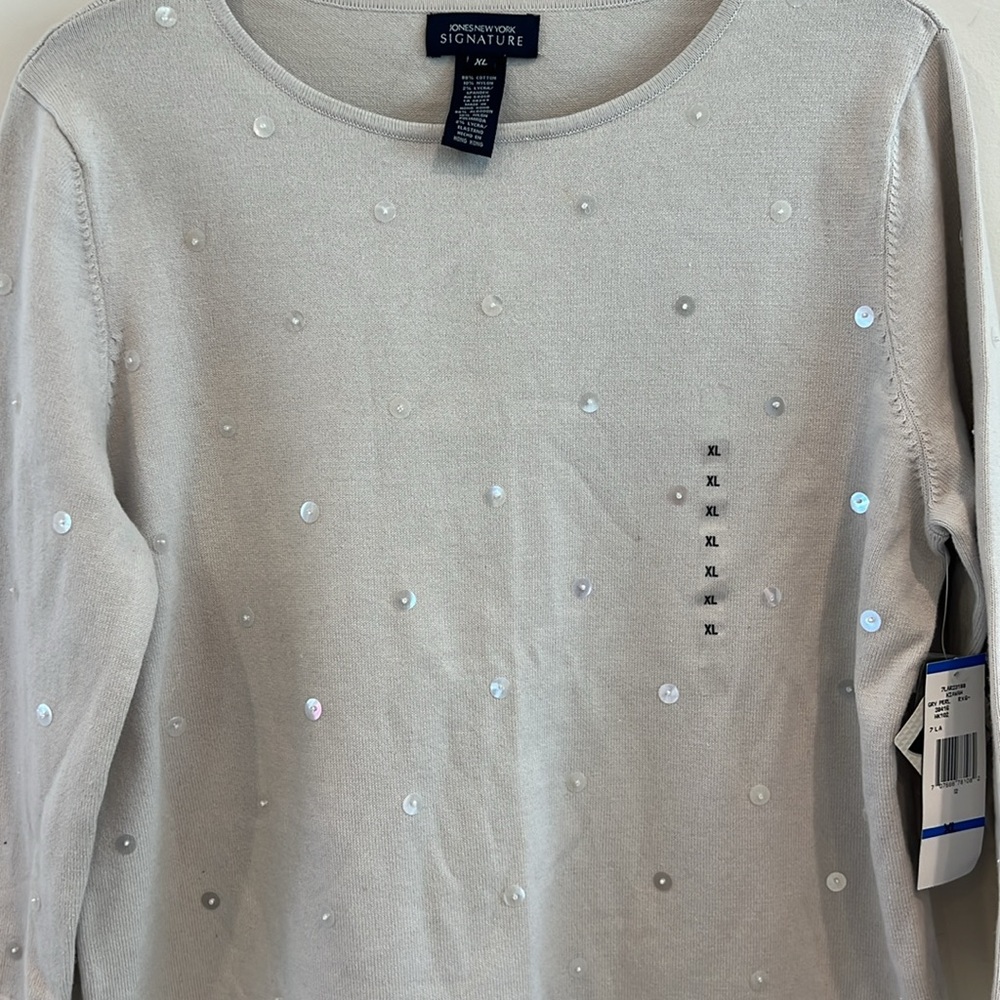 Jones New York Signature Sweater Size XL NWT - Picture 2 of 6